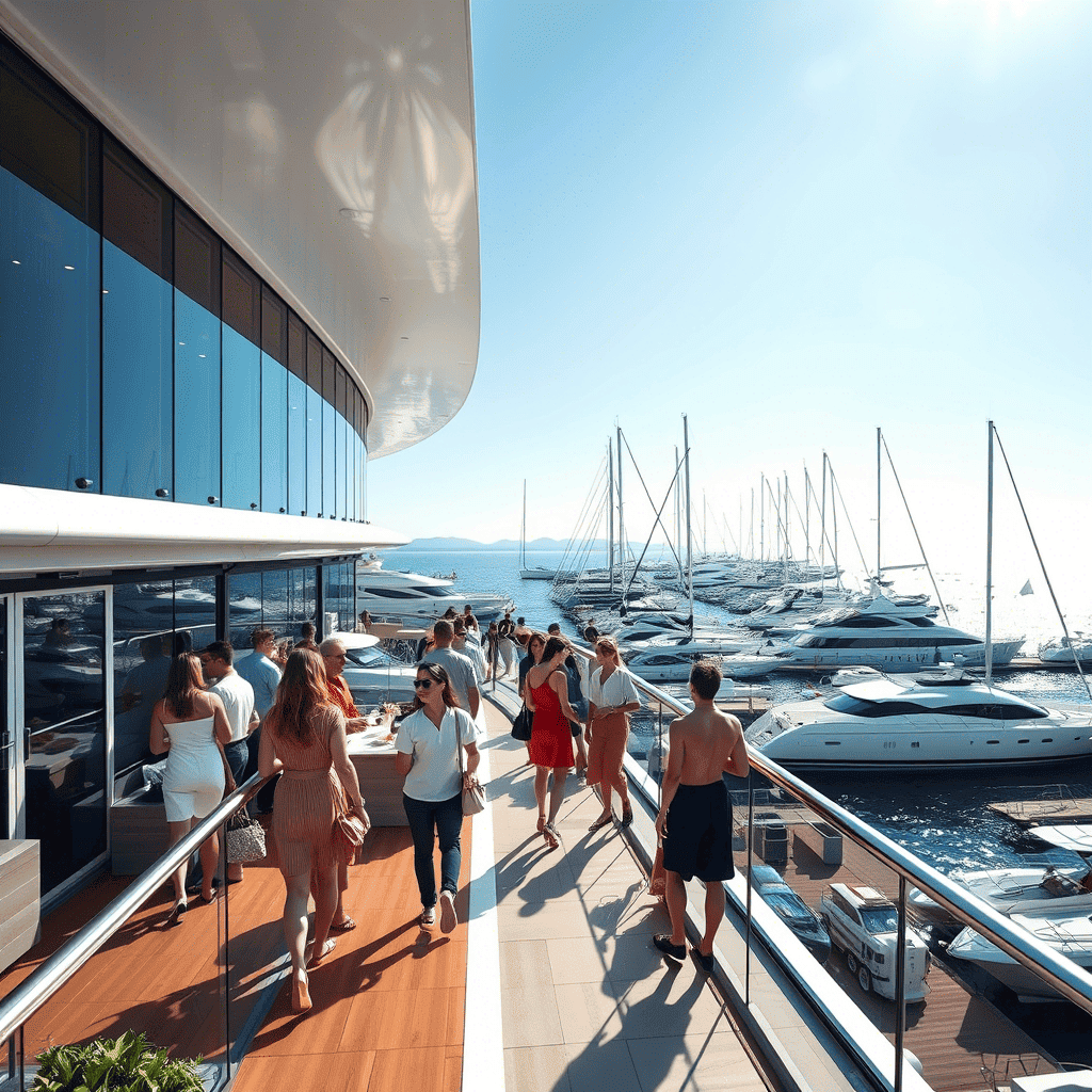 Prachtige jachthaven van Pispocatab Yacht Club met zicht op de zee